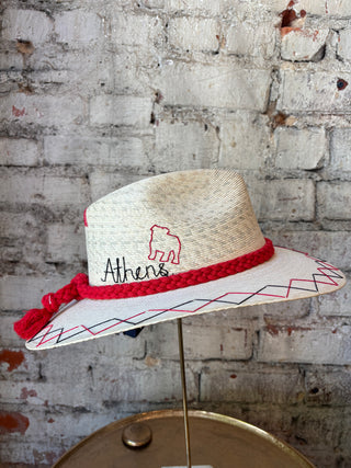 Tipsy Threads Cursive "Athens" Bulldog/Small Zig Zag