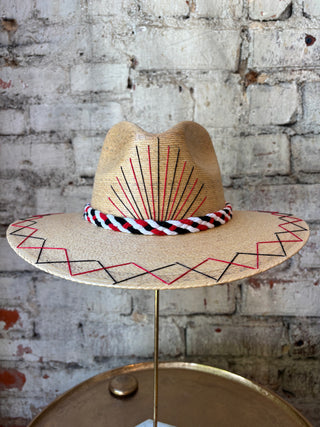 Tipsy Threads Georgia "G" Agave/Small Zig Zag Hat