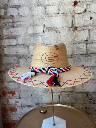 Tipsy Threads Georgia "G" Agave/Small Zig Zag Hat