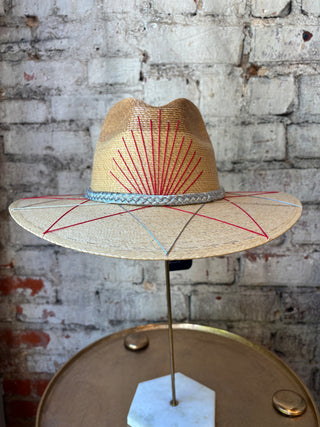 Tipsy Threads Cursive "Go Dawgs" Agave/Large Zig Zag Hat
