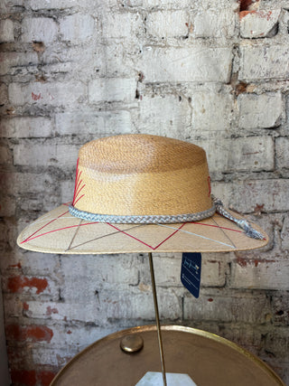 Tipsy Threads Cursive "Go Dawgs" Agave/Large Zig Zag Hat