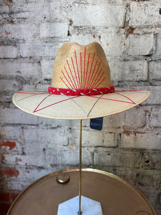 Tipsy Threads Cursive "Go Dawgs" Agave/Large Zig Zag Hat