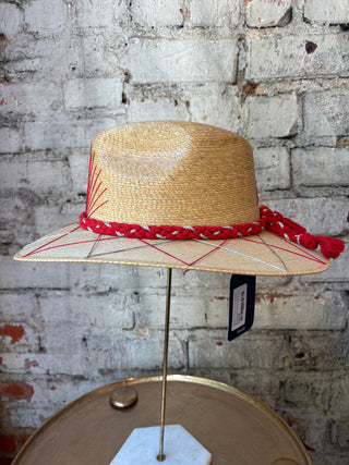 Tipsy Threads Cursive "Go Dawgs" Agave/Large Zig Zag Hat