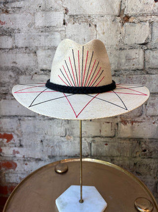 Tipsy Threads Georgia "G" Agave/Large Zig Zag Hat