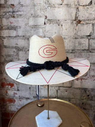 Tipsy Threads Georgia "G" Agave/Large Zig Zag Hat