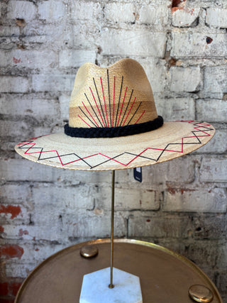 Tipsy Threads Georgia "G" Agave/Small Zig Zag Hat