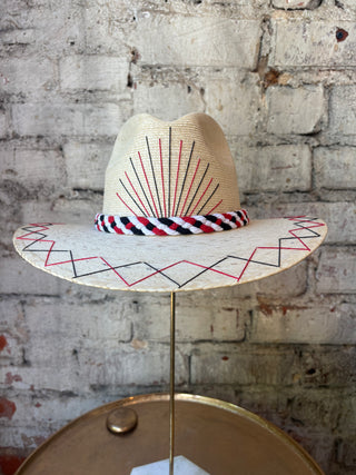 Tipsy Threads Georgia "G" Agave/Small Zig Zag Hat