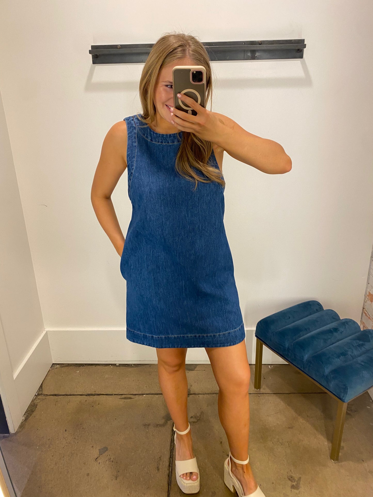 Back Story Denim Dress