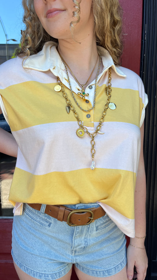 RD Style Harper Rolled Sleeve Cuff Shirt