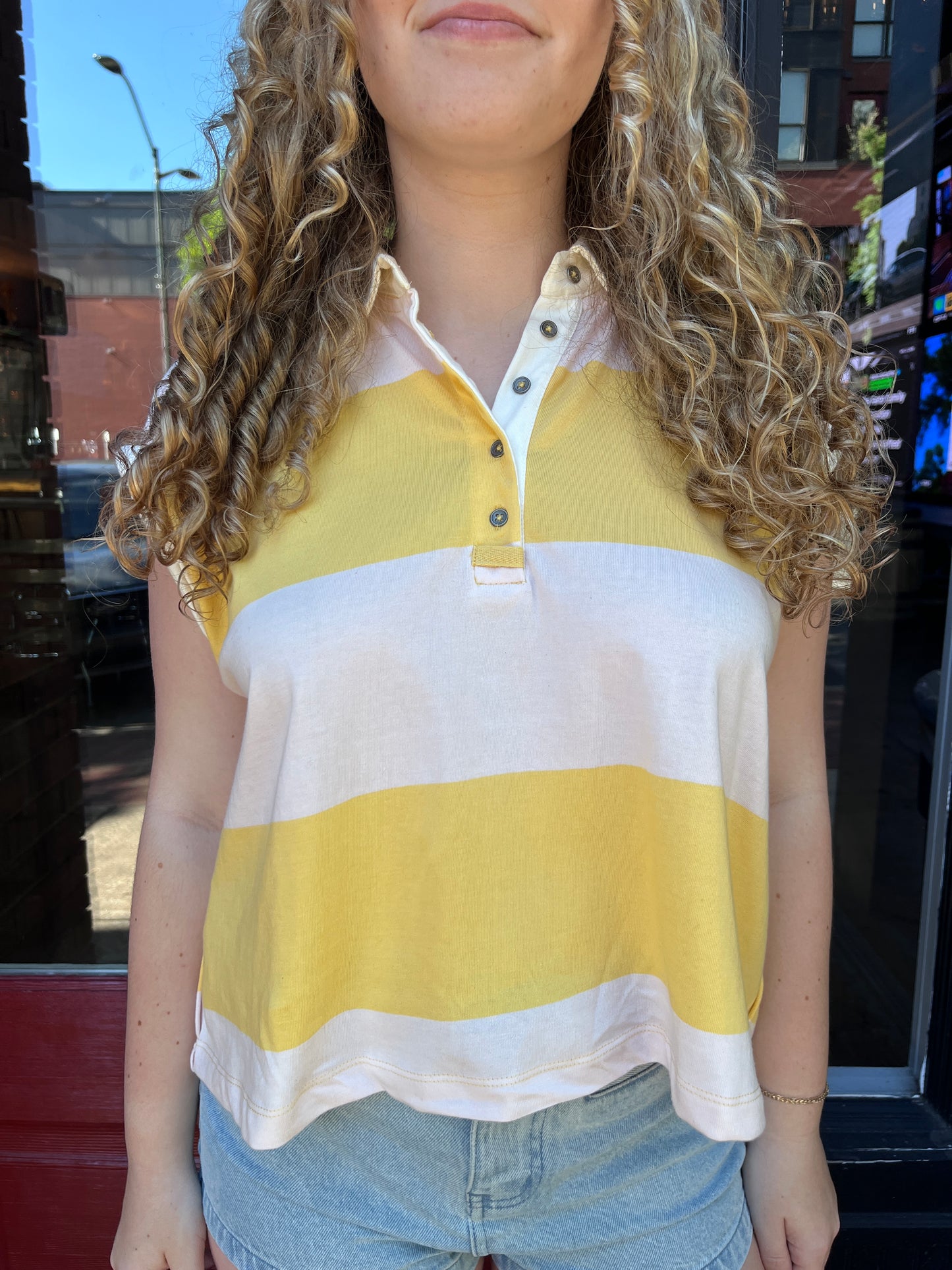 RD Style Harper Rolled Sleeve Cuff Shirt