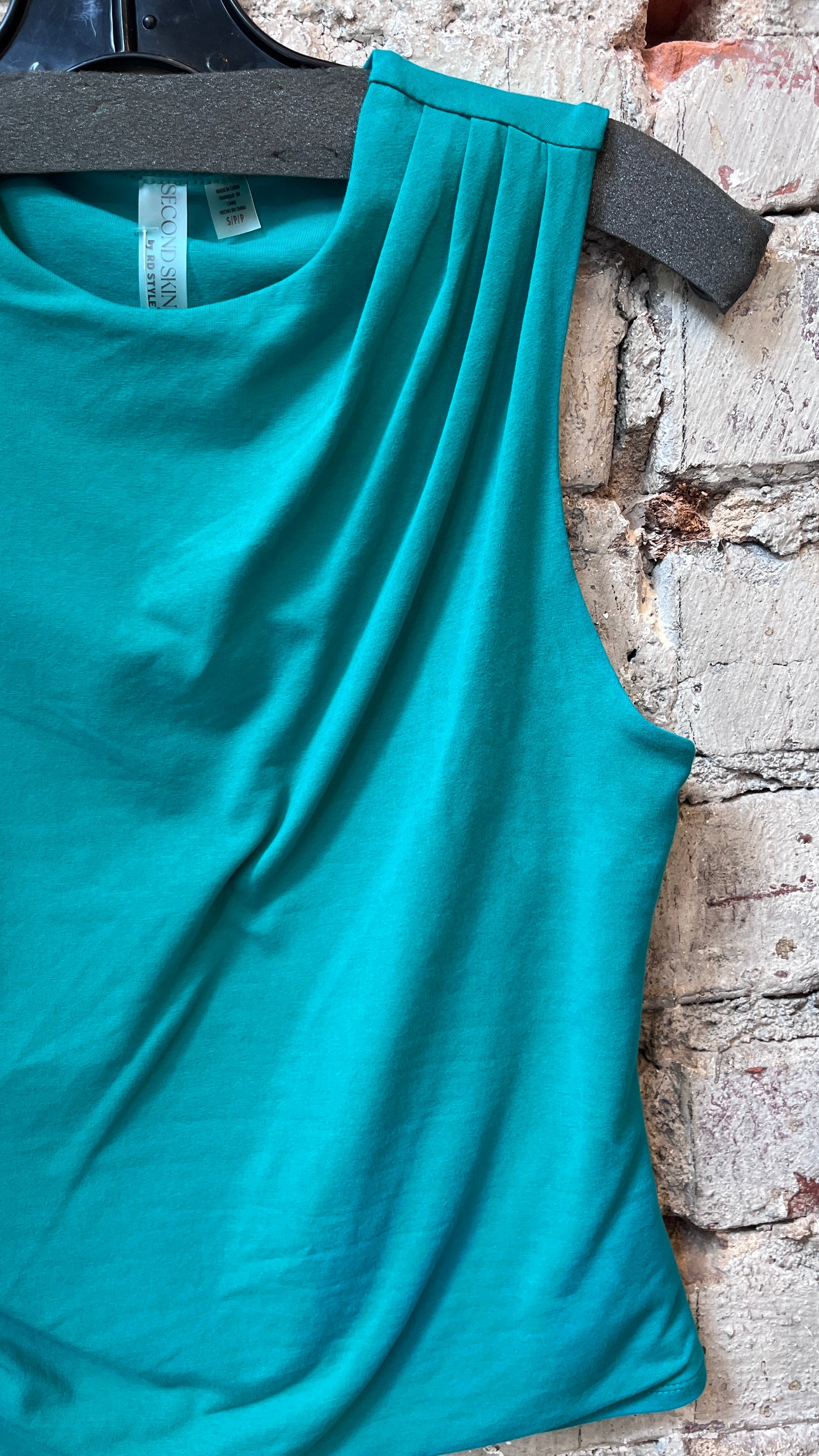 RD Style Ruri Cotton Core Sleeveless Draped Top - 2 Colors