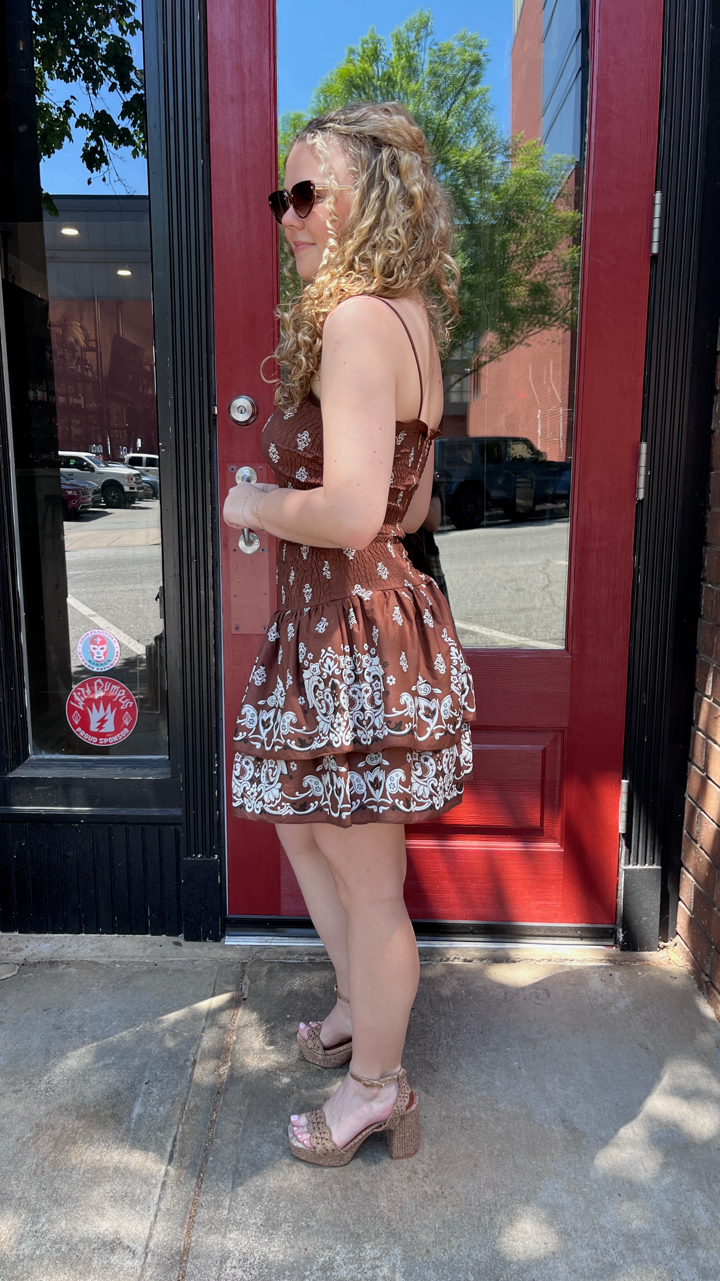 RD Style Sarida Soft Shirred Mini Dress