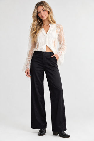 Free People Time Flies Satin Trouser