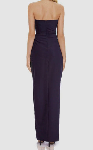 Jewel Badgley Mischka Floral Strapless Dress