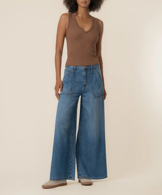 Kut from the Kloth Blake High Rise Super Wide Leg Crop