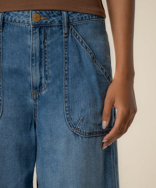 Kut from the Kloth Blake High Rise Super Wide Leg Crop