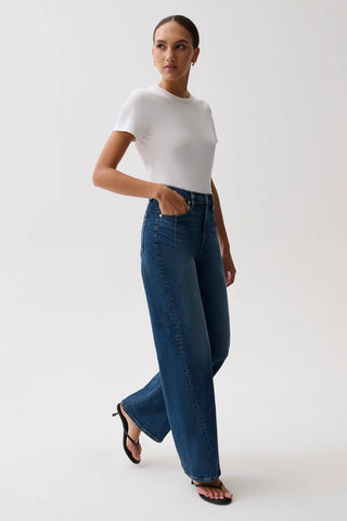 Pistola Kyra Ankle High Rise Bowed Ankle Jean