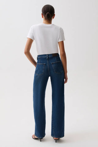 Pistola Kyra Ankle High Rise Bowed Ankle Jean