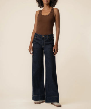 Kut from the Kloth Maya High Rise Fab AB Wide Leg Back