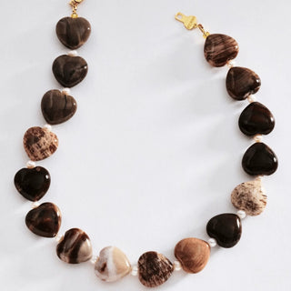 Bracha Murphy Chocolate Heart Necklace