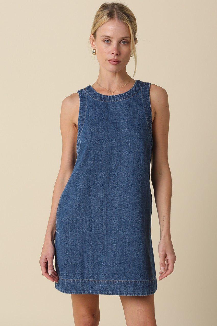 Back Story Denim Dress