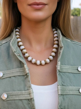 Farrah B Palm Royale Beaded Necklace