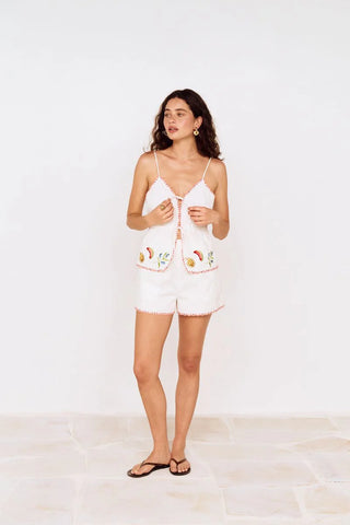 MINKPINK Santorini Embroidered Cami