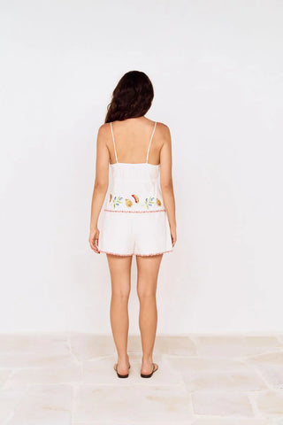 MINKPINK Santorini Embroidered Shorts
