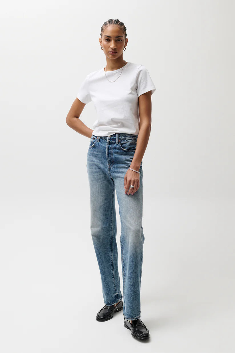 Pistola Cassie Super High Rise Straight Jeans