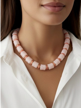 Farrah B Palm Royale Beaded Necklace