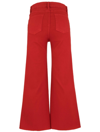 Kut from the Kloth Meg High Rise Fab Ab Wide Leg Raw Hem