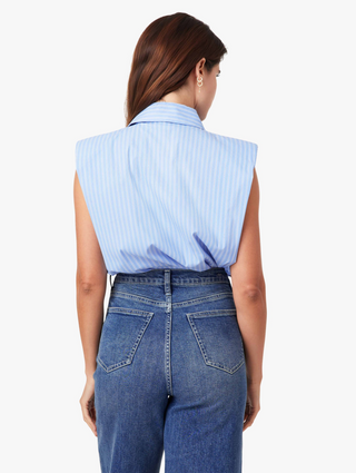 Habitual Sleeveless Shoulder Pad Shirt
