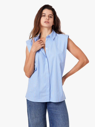 Habitual Sleeveless Shoulder Pad Shirt
