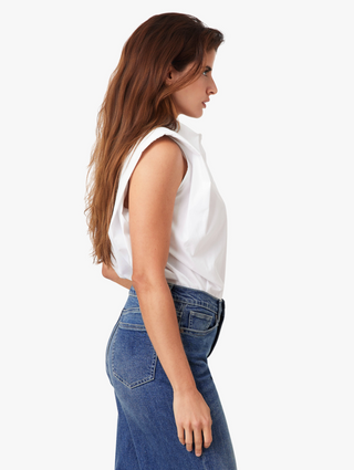 Habitual Sleeveless Shoulder Pad Shirt