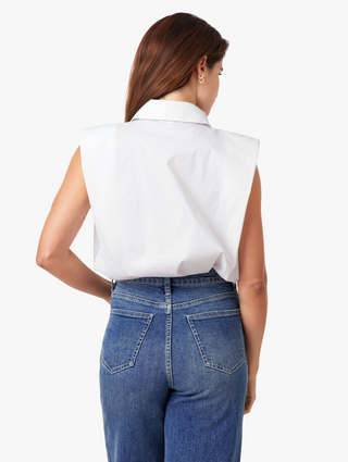 Habitual Sleeveless Shoulder Pad Shirt