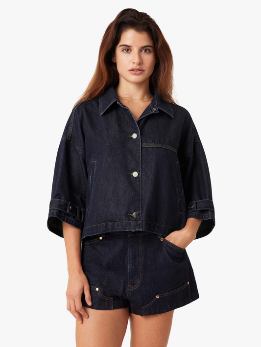 Habitual Cape Denim Jacket