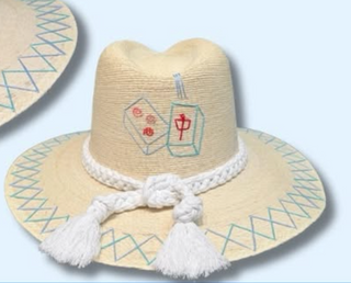 Tipsy Threads Mahjong Tile Hat