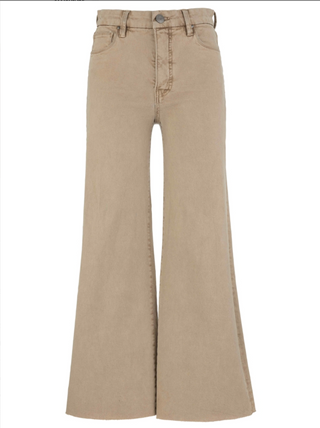 Kut from the Kloth Meg High Rise Fab Ab Wide Leg Raw Hem