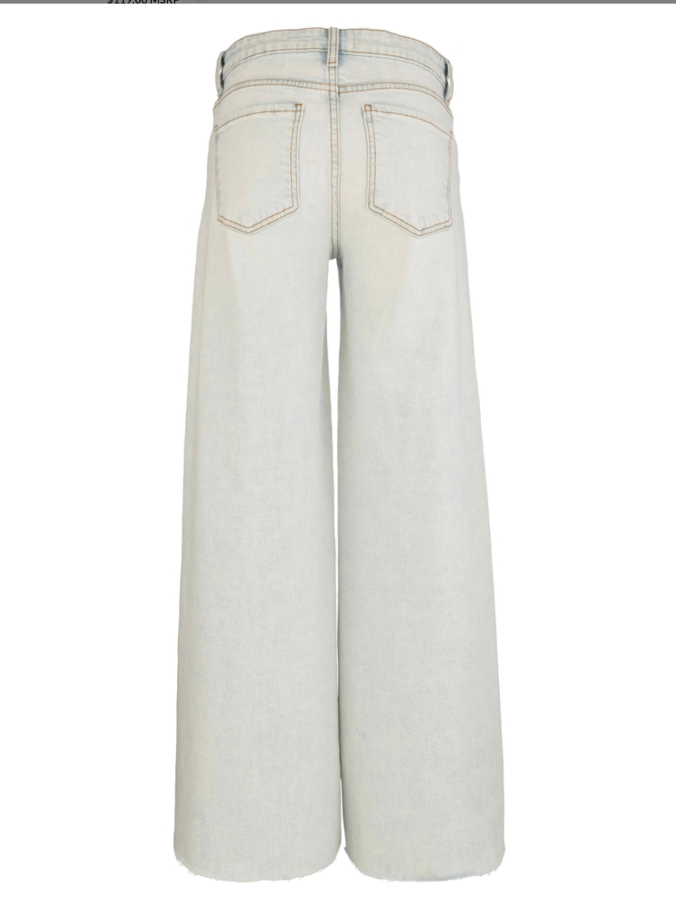 Kut from the Kloth Blake High Rise Fab AB Super Wide Leg Raw Hem
