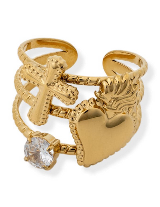 Bracha Sacred Heart Ring