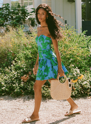 Hutch Junie Strapless Belted Mini Dress