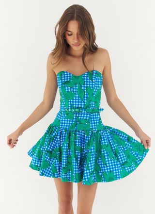 Hutch Junie Strapless Belted Mini Dress
