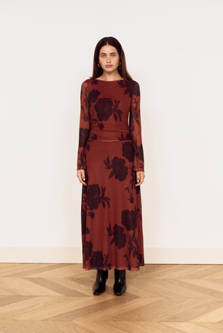 MINKPINK Imani Mesh Midi Dress