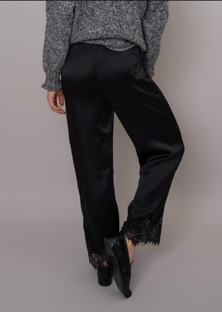 RD Style Valeriane Satin Lace Trim Pant