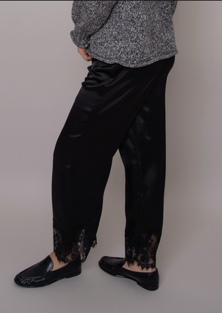 RD Style Valeriane Satin Lace Trim Pant