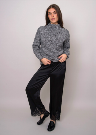 RD Style Valeriane Satin Lace Trim Pant