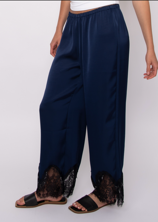 RD Style Valeriane Satin Lace Trim Pant
