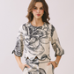 Monochrome Bloom Top