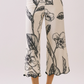 Monochrome Bloom Pants