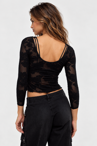 Free People Night Shift Layering Top